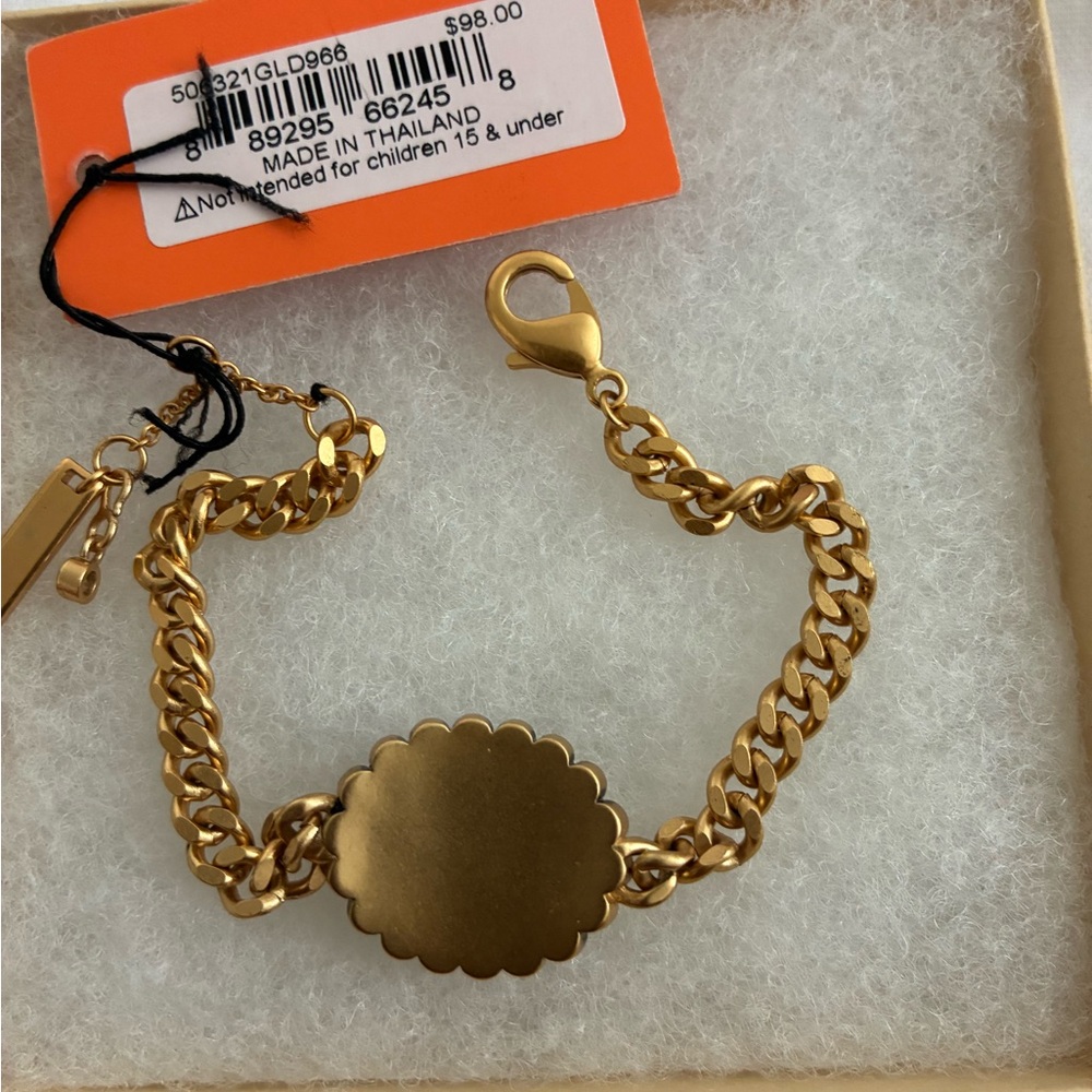 Kurt Geiger Gold Bracelet with Opal and Rainbow Gems - Picture 7 of 7